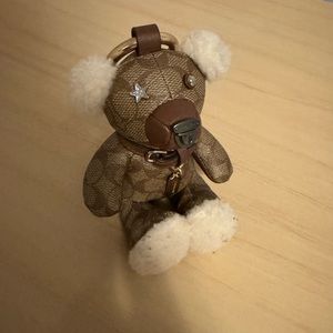 Bear Bag Charm In Signature Canvas